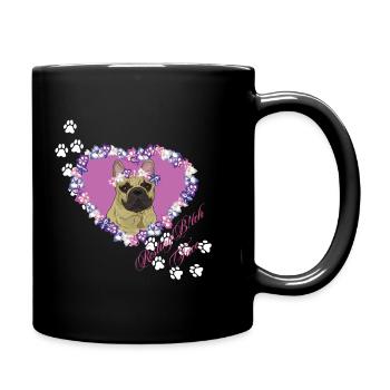 Visage de Sale Français au repos - Mug uni - noir - Droite