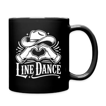 Amour de la danse en ligne - Mug uni - noir - Droite