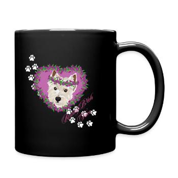 Resting B!tch Face West Highland Terrier - Full Colour Mug - black - Right