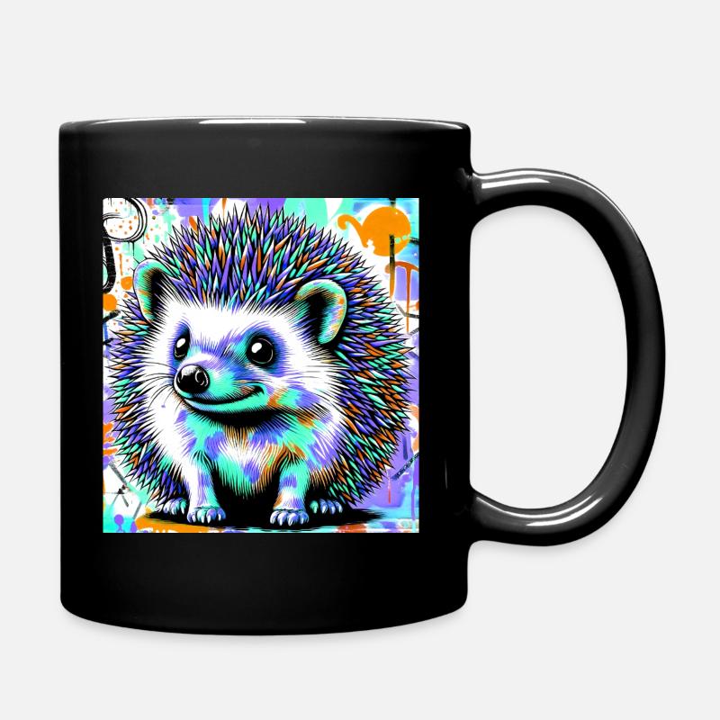 hérisson - Mug uni - noir