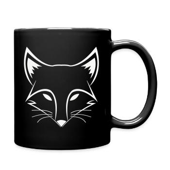 Fuchs Line Head - Full Colour Mug - black - Right
