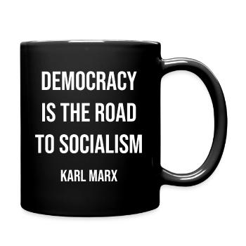 Démocratie vs socialisme Karl Marx Citation Tee - Mug uni - noir - Droite
