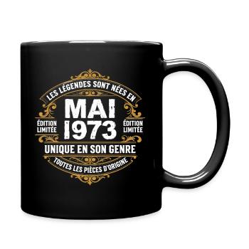 May 1973  - Mug uni - noir - Droite