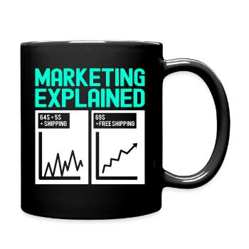 Marketing Manager - Full Colour Mug - black - Right
