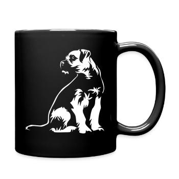 Border Terrier "Black Edition" - Full Colour Mug - black - Right