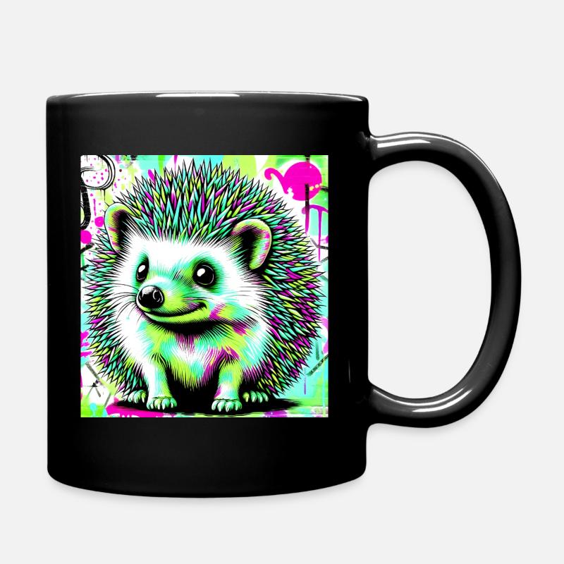 hérisson - Mug uni - noir
