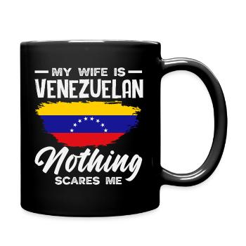 Venezuela Flagge Stolz & Heimat Venezuela - Tasse einfarbig - Schwarz - Rechts