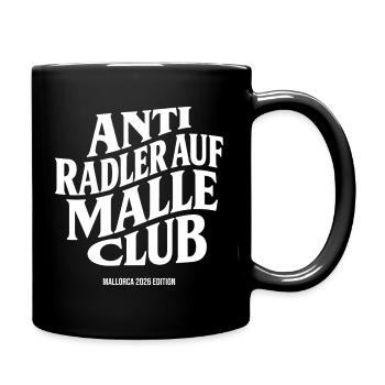 Malle 2026 Anti Radler auf Malle Club 2026 - Tasse einfarbig - Schwarz - Rechts