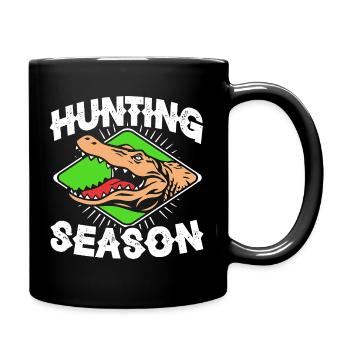 Crocodile Hunting - Full Colour Mug - black - Right