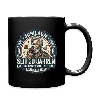 Jubiläum Humor 30 Jahre - Tasse einfarbig - Schwarz - Rechts