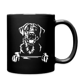 Labrador Head "Black Edition" - Full Colour Mug - black - Right