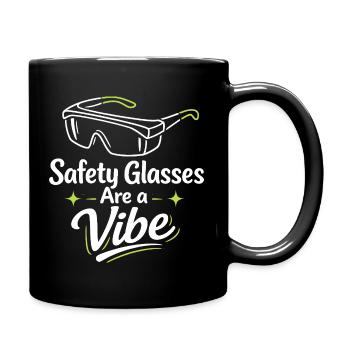 Goggle Vibe | Sécurité en laboratoire - Mug uni - noir - Droite