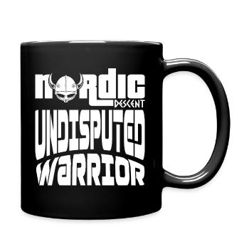 VIKINGS WARRIOR | NORDIC DESCENT V3 - Full Colour Mug - black - Right