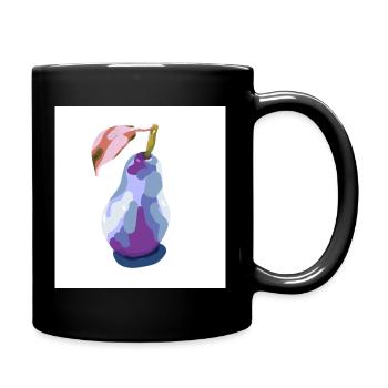 Pear in Pastels Abstract - Full Colour Mug - black - Right