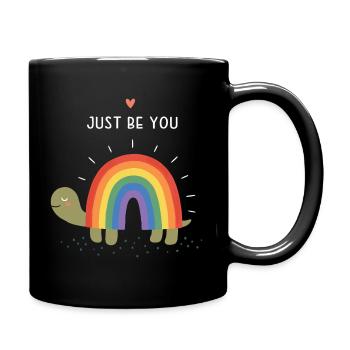 Pride Month LGBT - Just Be You - Full Colour Mug - black - Right