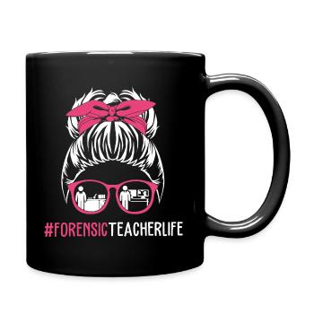 Forensik Forensiker Kriminaltechnik - Tasse einfarbig - Schwarz - Rechts