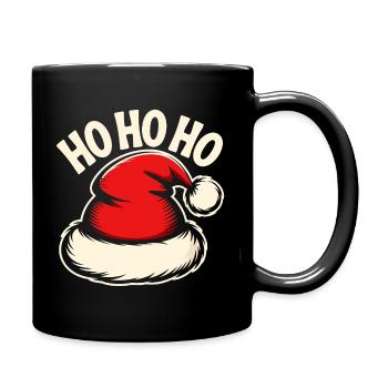 Ho Ho Ho Santa Hat - Tasse einfarbig - Schwarz - Rechts