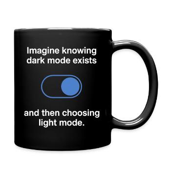 Le mode sombre existe Programmeur IT Nerd Coder Office - Mug uni - noir - Droite