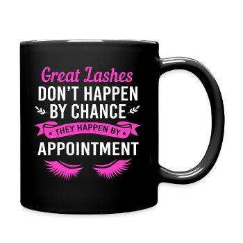 Cosmetics Make-up Beautician - Full Colour Mug - black - Right