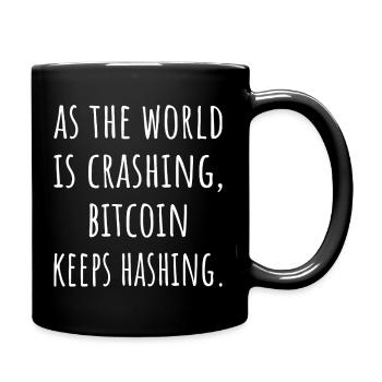 Bitcoin Quote Crypto Quotes - Full Colour Mug - black - Right