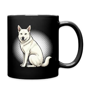 White Shepherd Shepherd Shepherd Dogs - Full Colour Mug - black - Right
