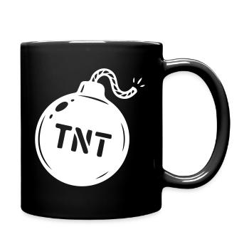Symbole TNT de la bombe - Mug uni - noir - Droite