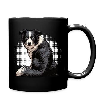 Border Collie Collie Owner Collie Lover - Full Colour Mug - black - Right