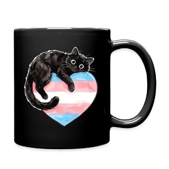 Pride Month LGBTQ – Schütze trans Kinder - Tasse einfarbig - Schwarz - Rechts