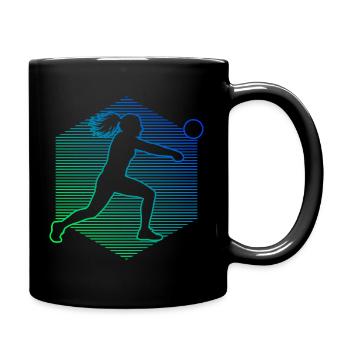 Les joueurs de baseball et le poing s’accordent ensemble - Mug uni - noir - Droite