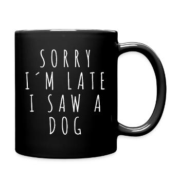 Dog Saying - Full Colour Mug - black - Right