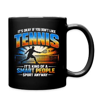 Humour Tennis Sport Intelligent | Cadeau Joueur Ré - Mug uni - noir - Droite