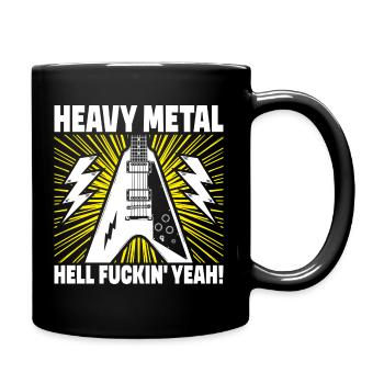 Heavy Metal, verdammt ja! - Tasse einfarbig - Schwarz - Rechts