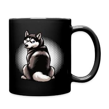 Husky Huskies Husky Owners Husky Owners Husky Fans - Full Colour Mug - black - Right
