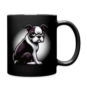 Boston Terrier Boston Terrier Owner Bostie - Full Colour Mug - black - Right