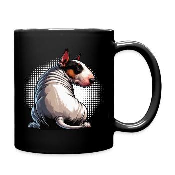 Miniature Bull Terrier Bully Bull Terrier Owner - Full Colour Mug - black - Right