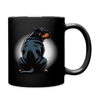 Rottweiler Propriétaire de Rottweiler Lovers - Mug uni - noir - Droite