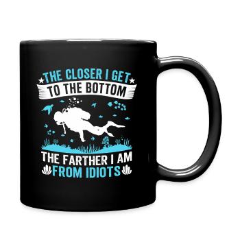 Plongeur drôle de plongeur sous-marine - Mug uni - noir - Droite