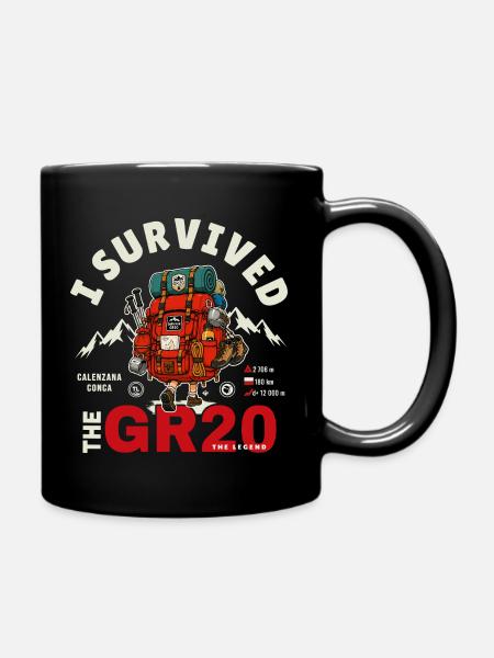 I Survived the GR20 corse cadeau randonnée - Mug uni - noir