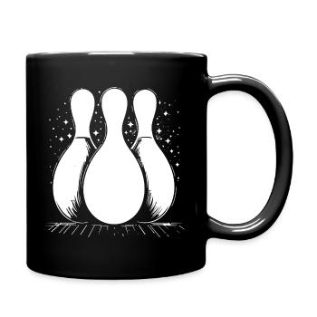 Quilles de bowling - Mug uni - noir - Droite