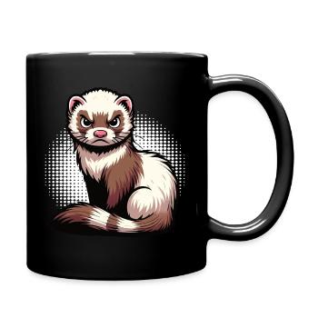 ferret ferret holder ferret owner - Full Colour Mug - black - Right