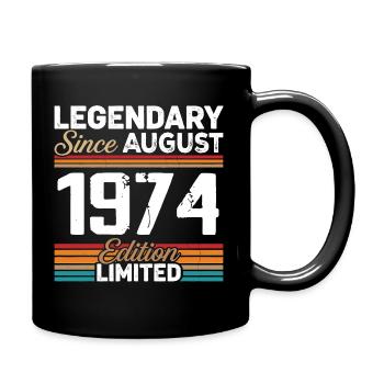 Légendaire Depuis Août 1974 Vintage Rétro - Mug uni - noir - Droite