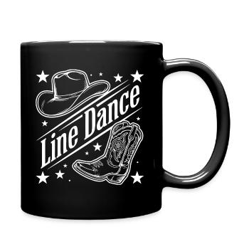 Line Dance Western - Tasse einfarbig - Schwarz - Rechts