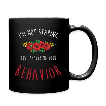 Verhaltenstherapie Therapie Verhalten - Tasse einfarbig - Schwarz - Rechts