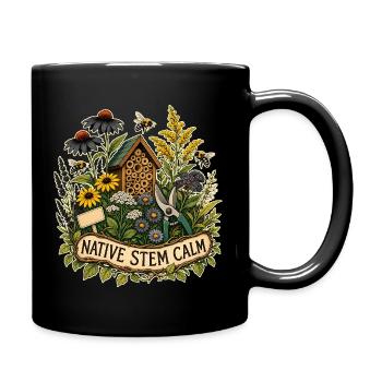 NATIVE STEM CALM Pflanzen - Tasse einfarbig - Schwarz - Rechts