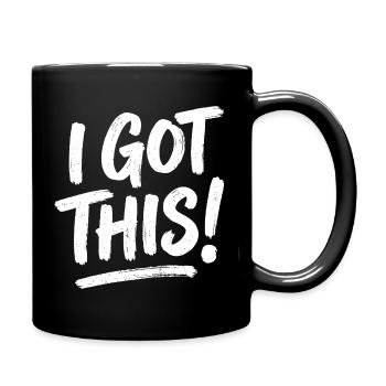 Ich habe diesen kühnen Pinsel bekommen - Tasse einfarbig - Schwarz - Rechts