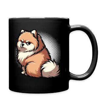 Pomeranian Pomeranian Pomeranian Spitz Dog Miniature Spitz Holder - Full Colour Mug - black - Right