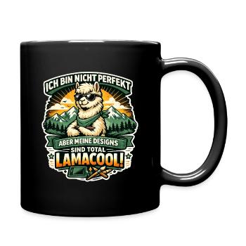 Lamacool Lama Motiv - Tasse einfarbig - Schwarz - Rechts