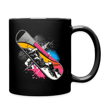 Snowboard Graphics - Full Colour Mug - black - Right