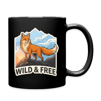Sauvage et Libre – Fox Mountain - Mug uni - noir - Droite