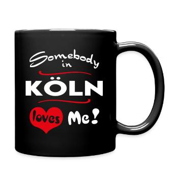 Köln Stadt Urban T-Shirt City Heimatliebe Town - Tasse einfarbig - Schwarz - Rechts